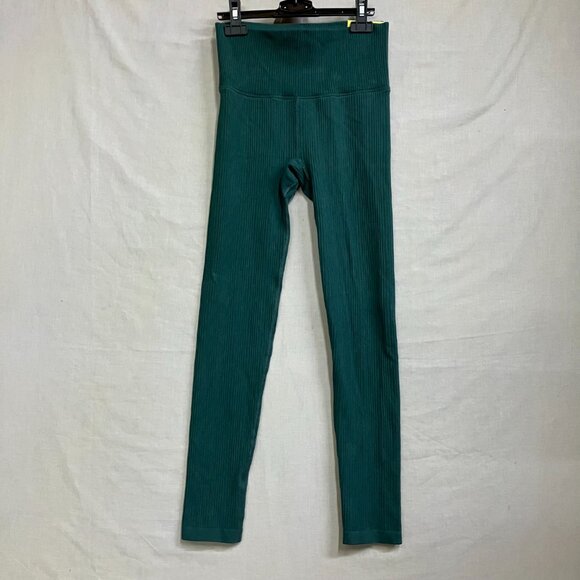 NWT All In Motion Women's Medium Green Seamless High-Rise Ribbed Leggings - Picture 4 of 12